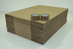 35 Cartons 55x35x30 simple cannelure + 2 adhésifs 80.40€ ttc 