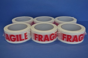 Adhésifs "fragile" 30µ par 108 rlx         48mmx100ml à 2.05 € ht